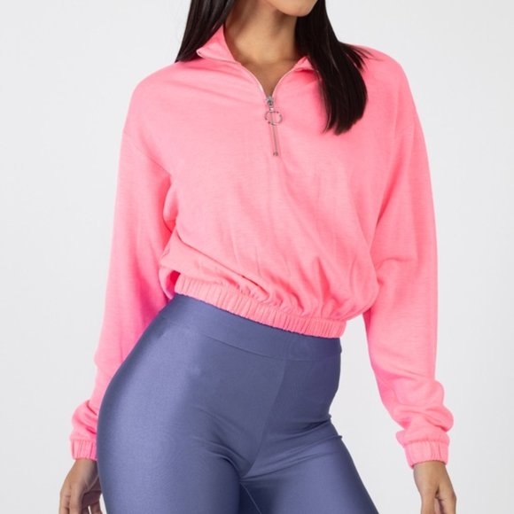 🎀Cropped Half Zip Pullover🎀 - Picture 3 of 5